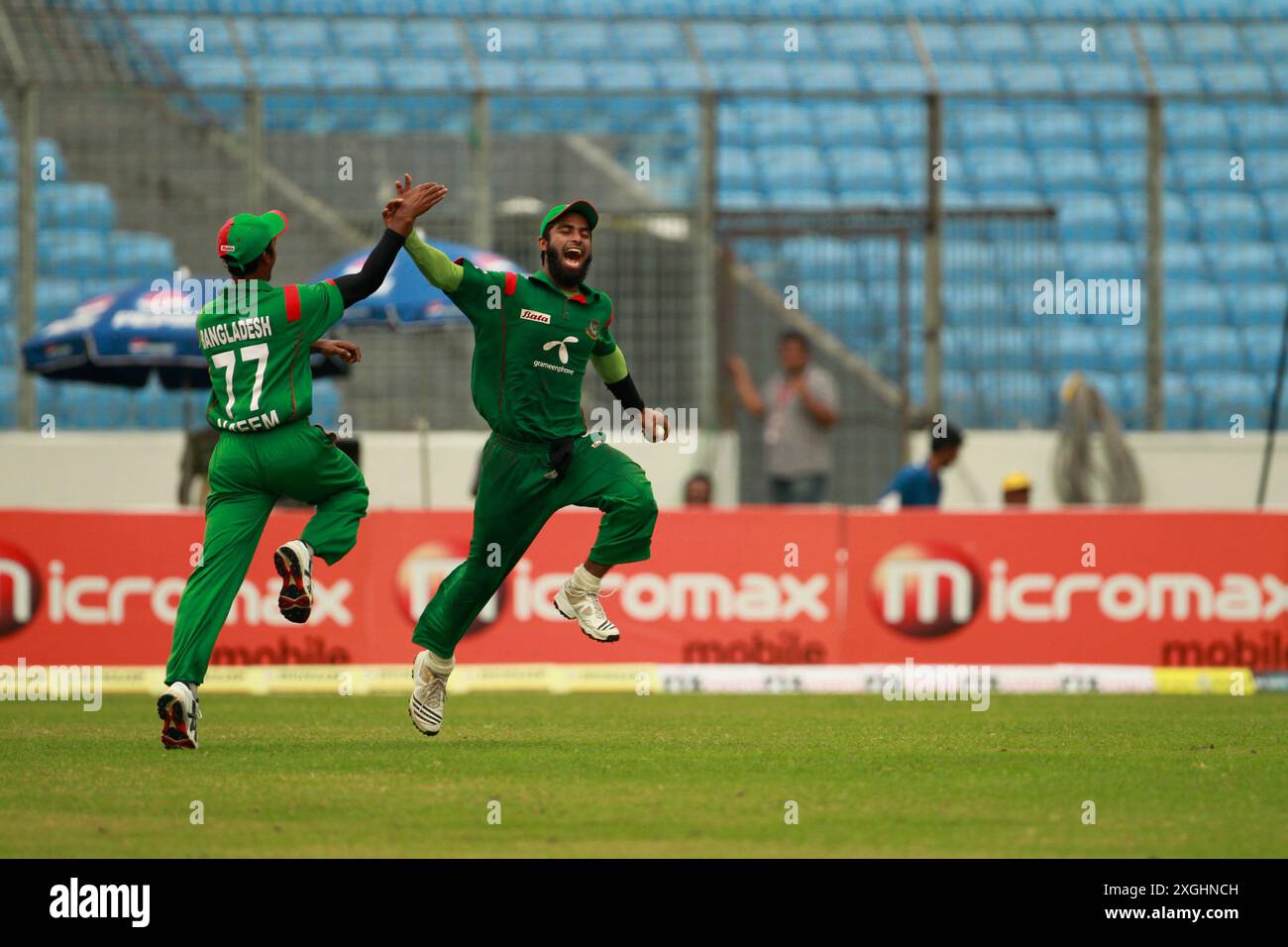 Bangladesch-New Zealand One Day Inter National (ODI): Viertes Spiel von fünf Matches im Sher-e-Bangla National Cricket Stadium in Mirpur, Dhaka, Bang Stockfoto