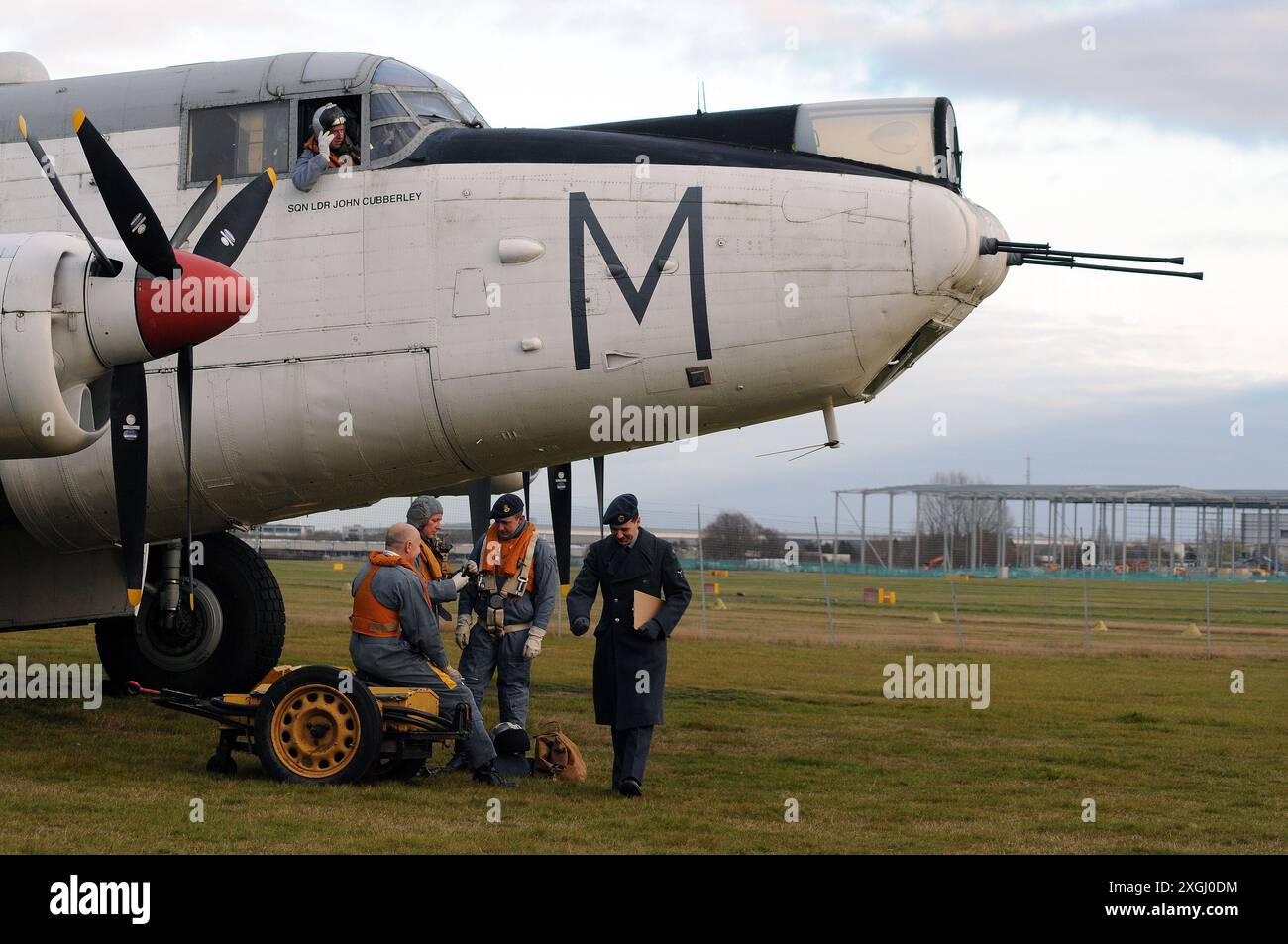 Avro Shackleton 'WR963' am Flughafen Coventry. Stockfoto