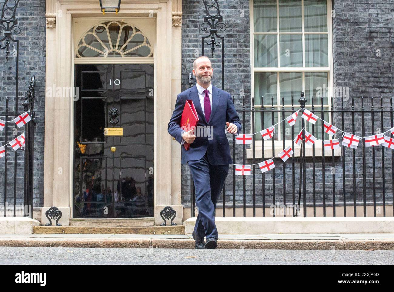 London, England, Großbritannien. Juli 2024. JONATHAN REYNOLDS, Minister für Wirtschaft, wird in der Downing Street als Kabinettssitzung gesehen. (Kreditbild: © Tayfun Salci/ZUMA Press Wire) NUR REDAKTIONELLE VERWENDUNG! Nicht für kommerzielle ZWECKE! Stockfoto