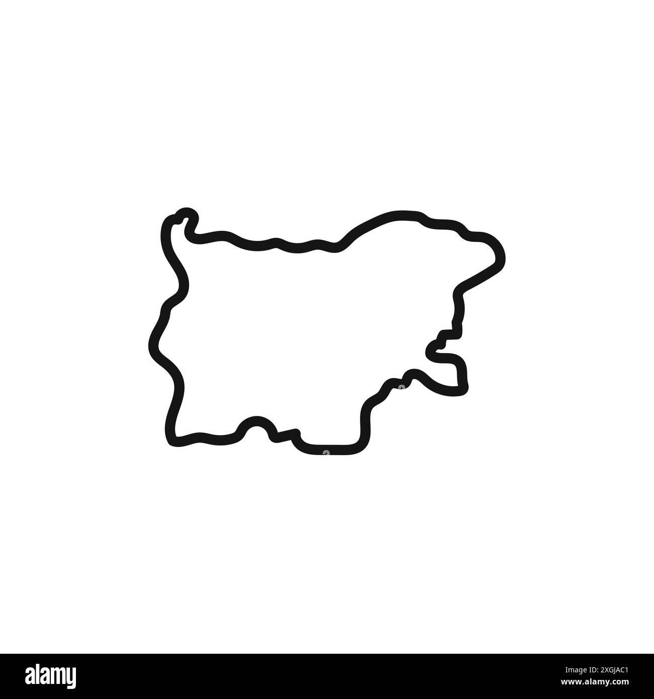 Bulgarien Karte Symbol Vektor Logo Set Sammlung für Web App ui Stock Vektor