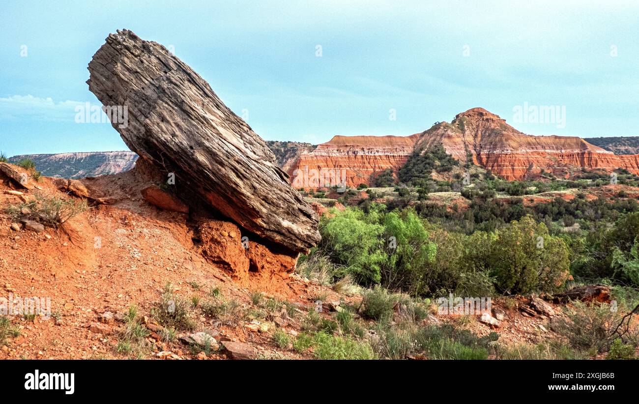 Malerischer Blick auf die Felsformationen Palo Duro Canyon State Park, Texas. Stockfoto