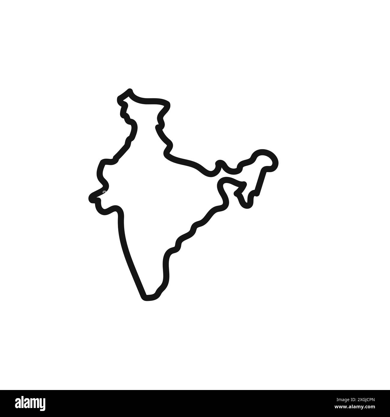 Indische Karte Symbol Vektor Logo Set Sammlung für Web App ui Stock Vektor