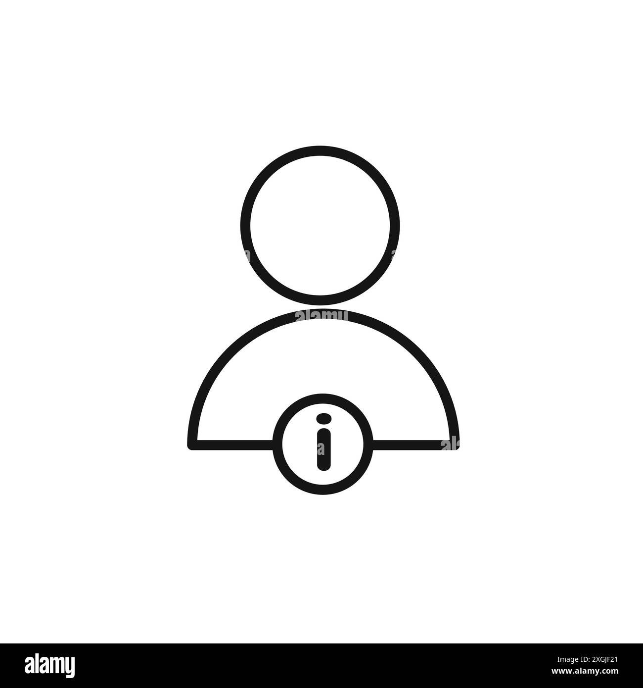 Sammlung von Benutzerinformationen Symbol Vektor-Logo für Web-App-ui Stock Vektor