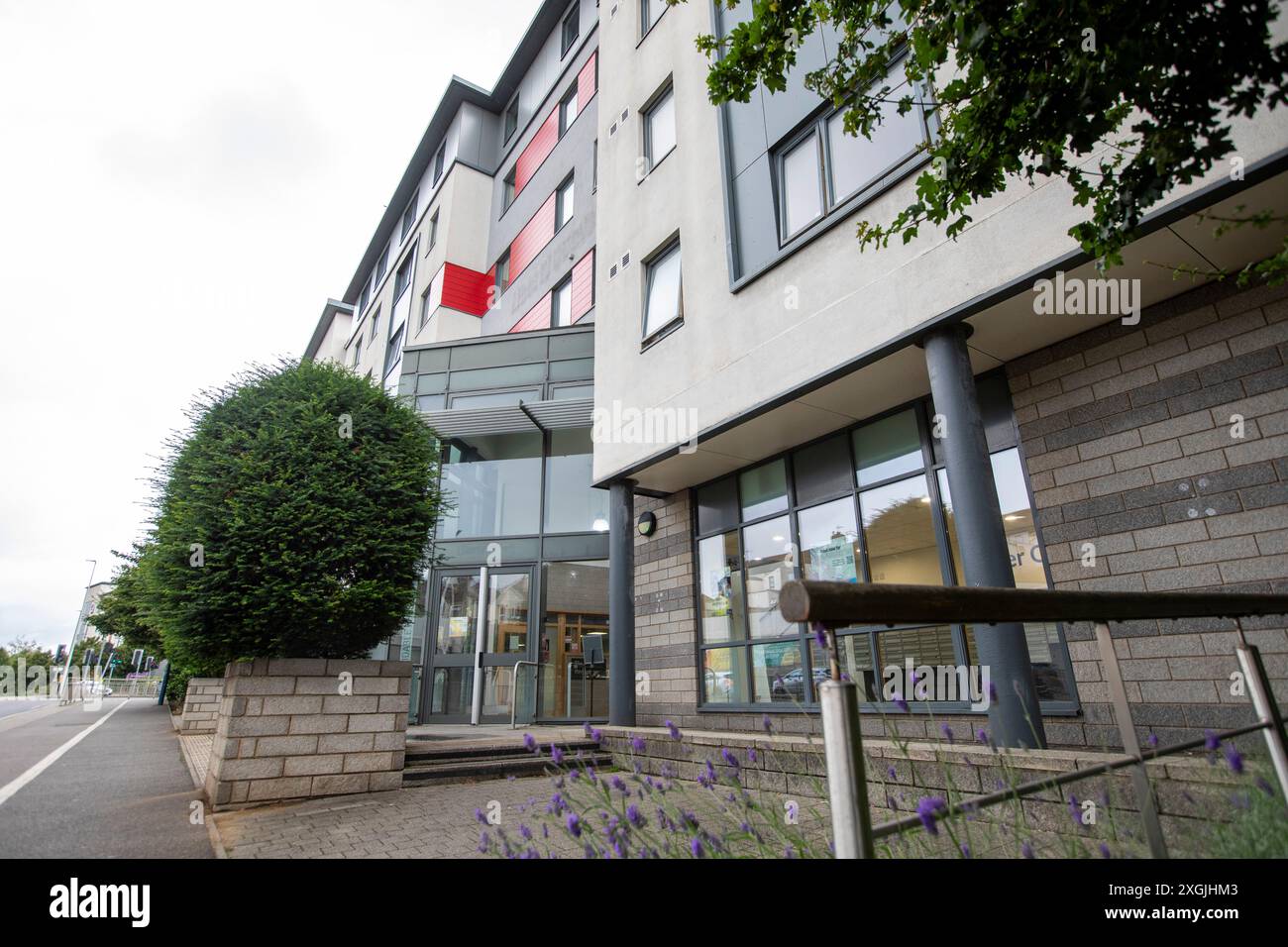 Unite Students bietet Studentenunterkünfte in Medway, Kent, in der Nähe des Campus in Chatham. Bekannt als Pier Quays, liegen die Wohnungen in der Nähe des River Medway und der Städte Gillingham, Chatham, Rainham und Strood. Stockfoto