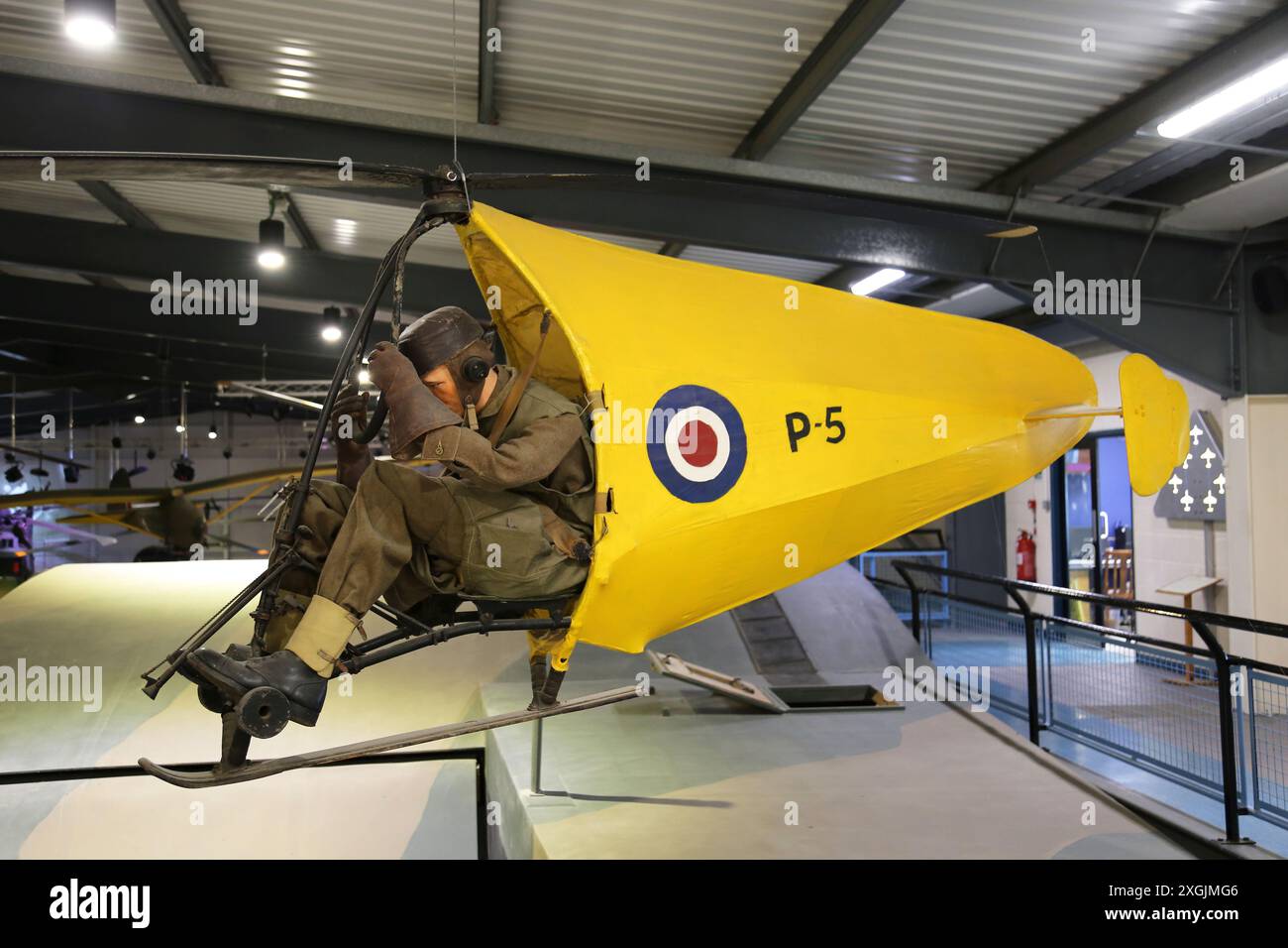 Rotachute, Army Flying Museum, Kentsboro, Middle Wallop, Stockbridge, Hampshire, England, Großbritannien, Europa Stockfoto