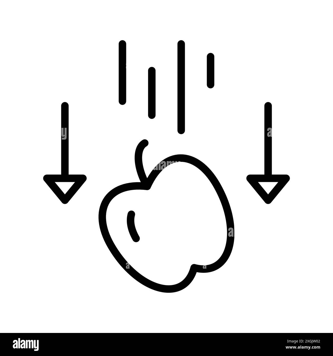 Gravity icon Vektor-Logo-Set-Kollektion für Web-App-ui Stock Vektor