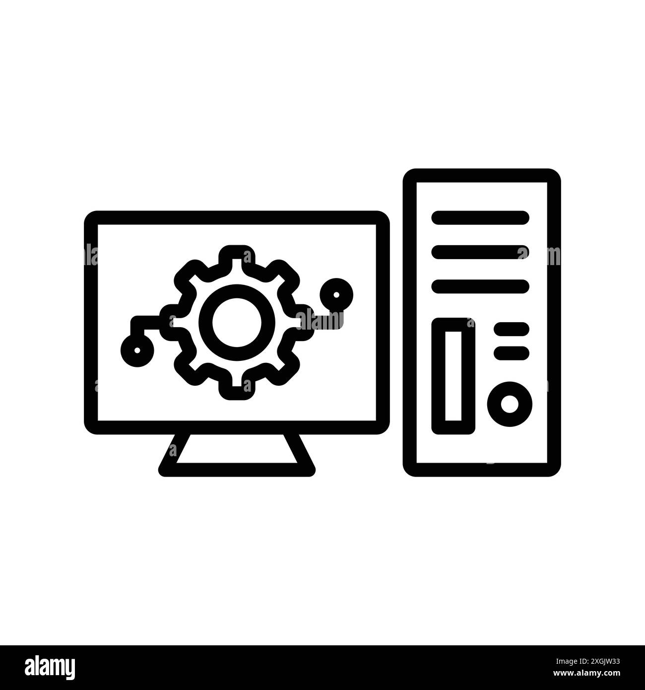 Sammlung der Symbol-Vektor-Logosätze für die Web-App-benutzeroberfläche Stock Vektor