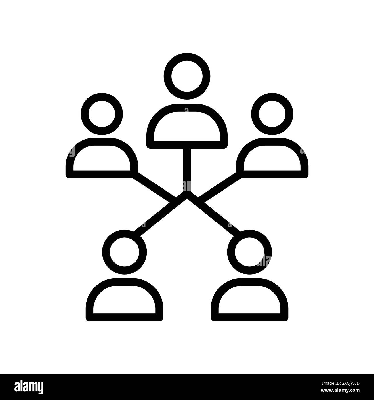 Moderne Teamwork-Symbol-Vektor-Logo-Set-Kollektion für Web-App-ui Stock Vektor