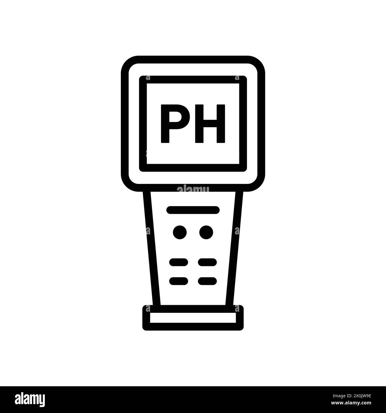 Symbol für pH-Messgerät Vektor-Logo-Set-Sammlung für Web-App-ui Stock Vektor