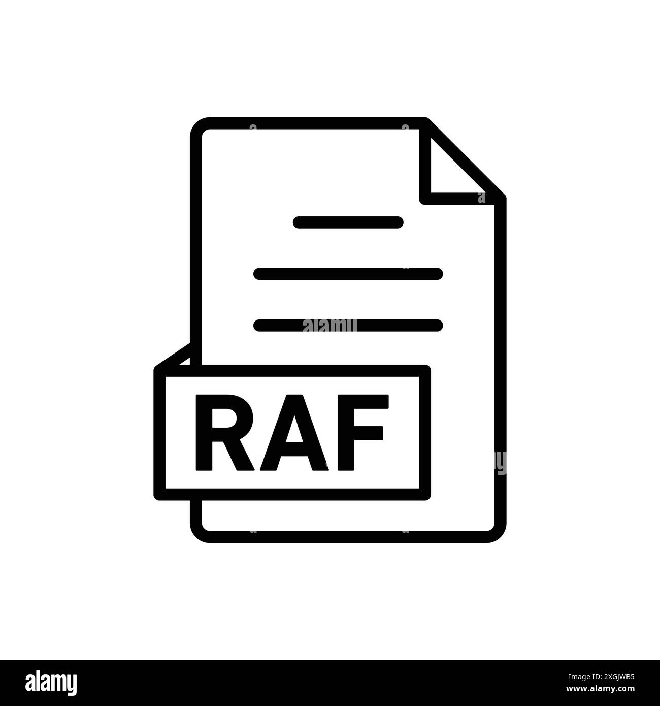 RFA-Datei-Symbol-Vektor-Logo-Set-Sammlung für Web-App-ui Stock Vektor