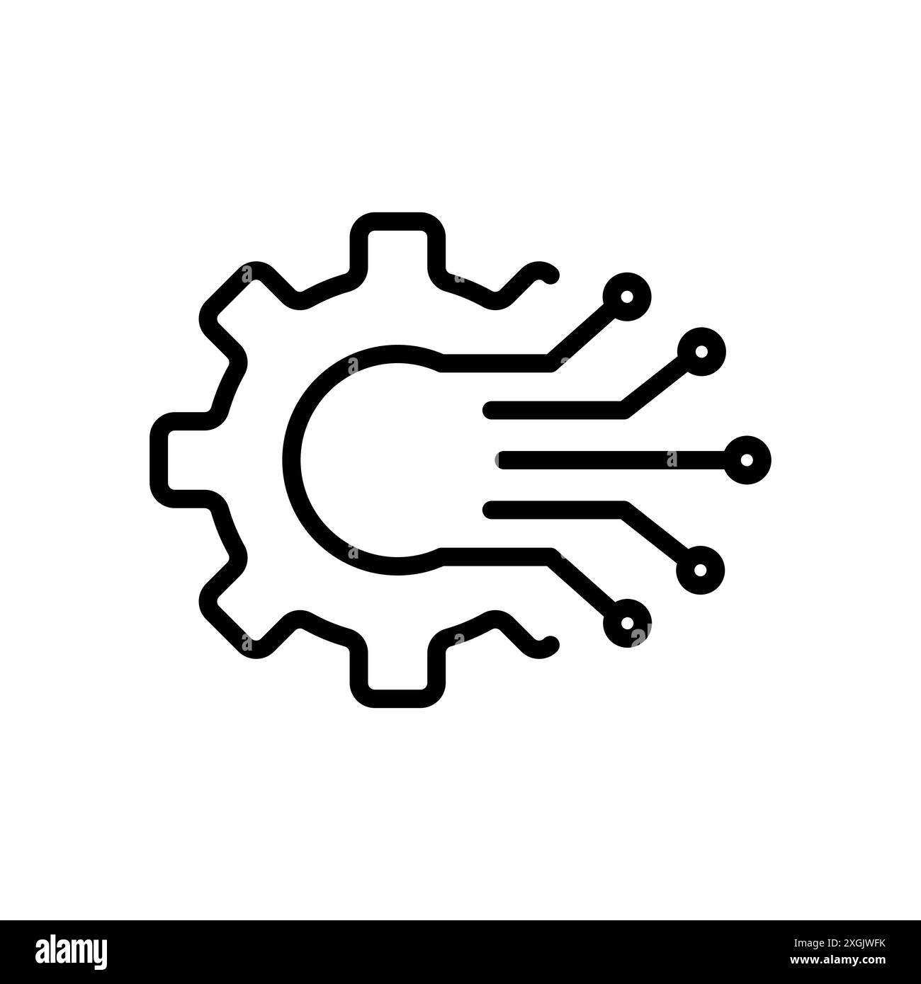 Sammlung von Technologiesymbolen für Vektor-Logo für die Web-App-benutzeroberfläche Stock Vektor