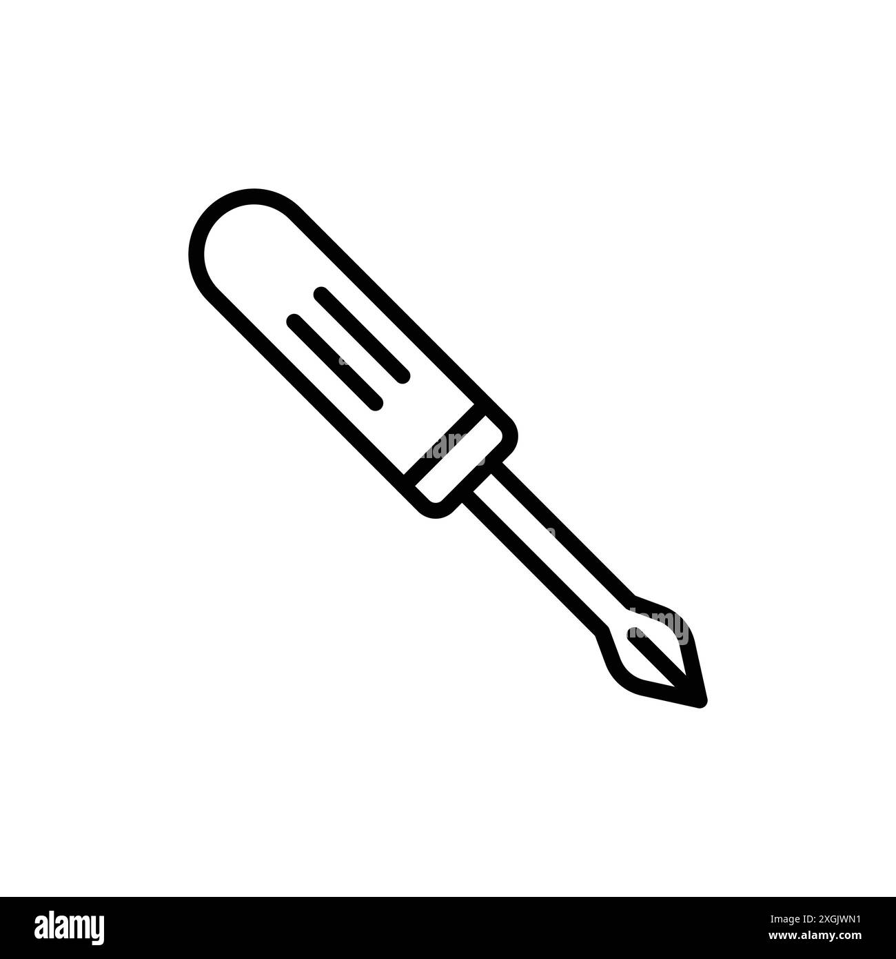 Screwdrive-Symbol-Vektor-Logo-Set-Sammlung für Web-App-ui Stock Vektor