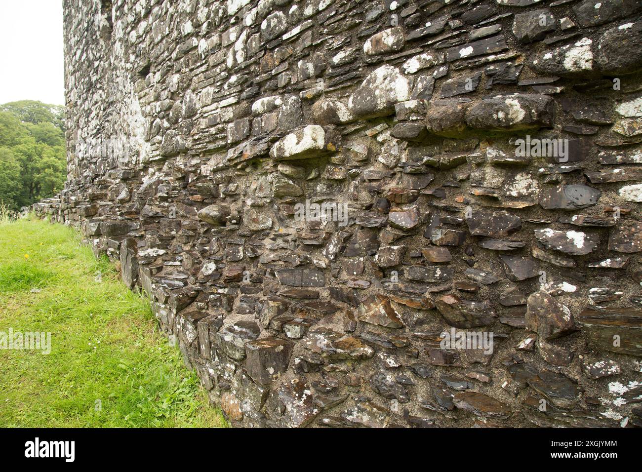 Okehampton Castle Stockfoto