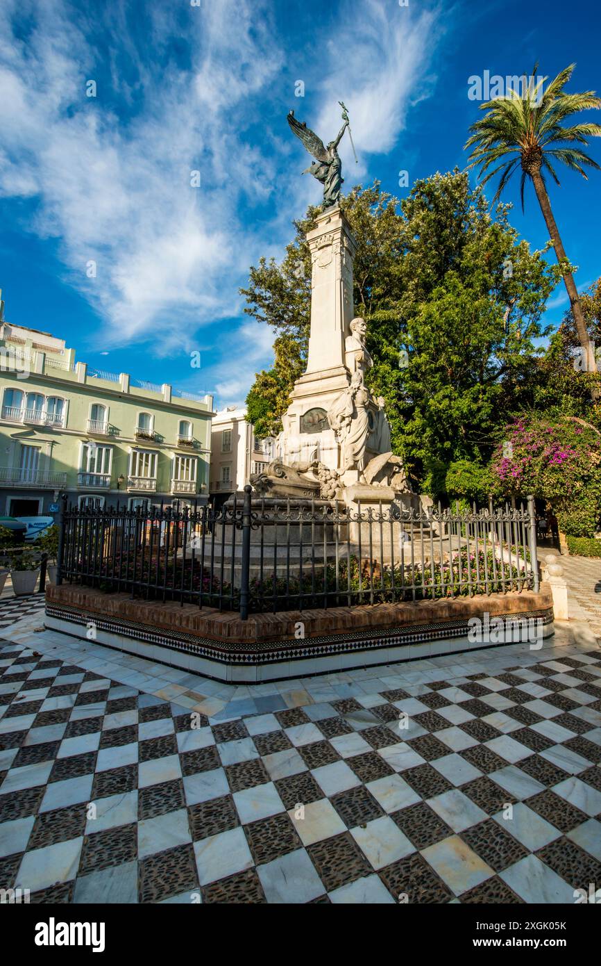 Castillo de Santa Catalina und Parque Genoves, Altstadt, cadiz, spanien. Stockfoto