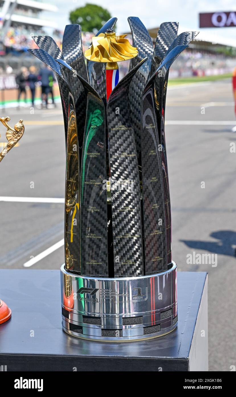 Towcester, Großbritannien. Juli 2024. F1 Qatar Airways British Grand Prix 2024 Sieger am Renntag beim Formel 1 Qatar Airways British Grand Prix in Silverstone, Towcester, Northamptonshire, Großbritannien. Quelle: LFP/Alamy Live News Stockfoto