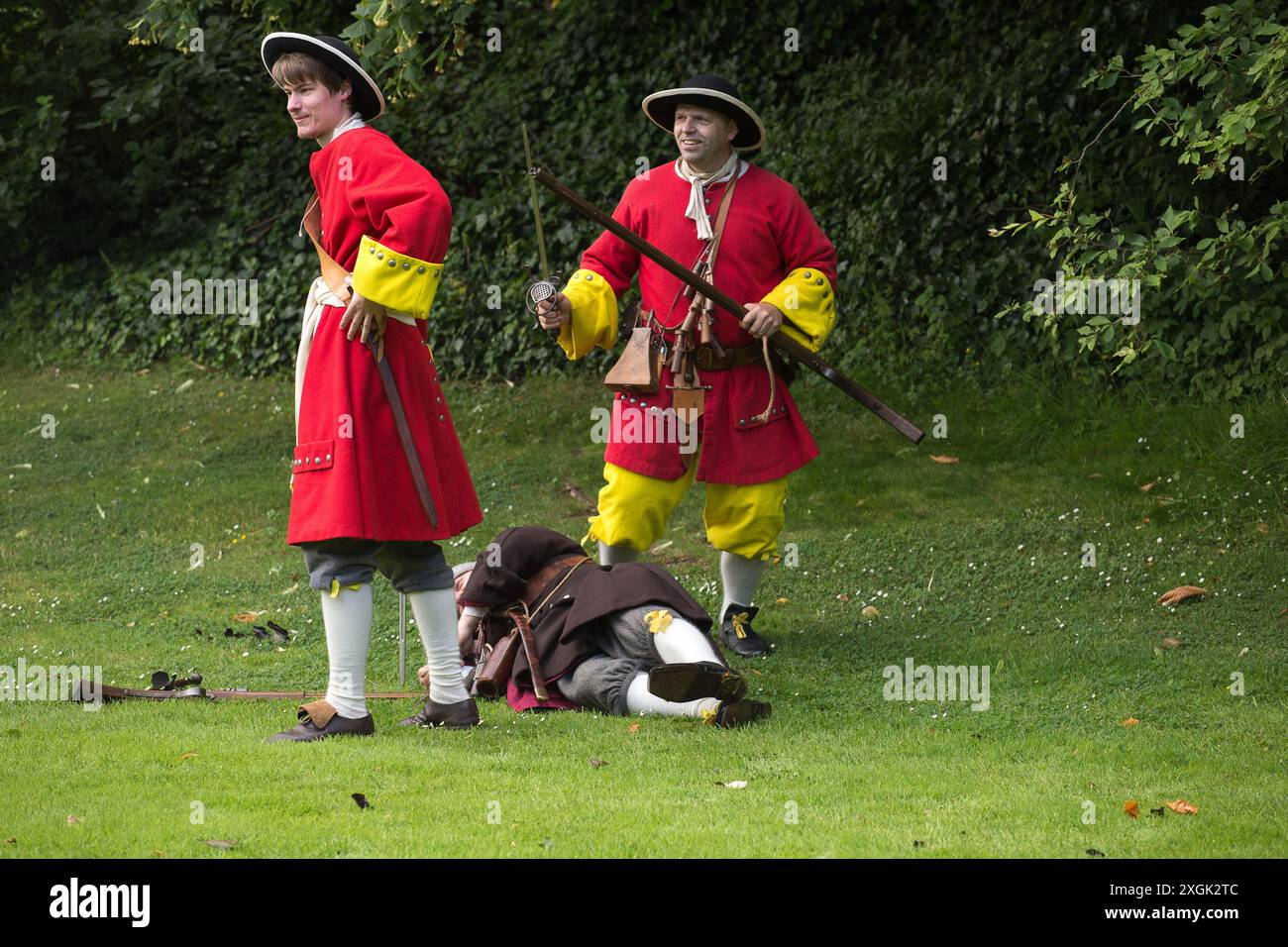 Monmouth Rebellion Reenactment Stockfoto