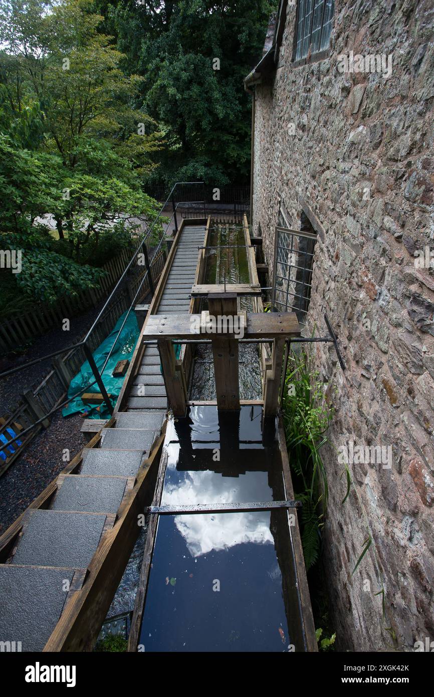 Mais- und Wassermühle Stockfoto