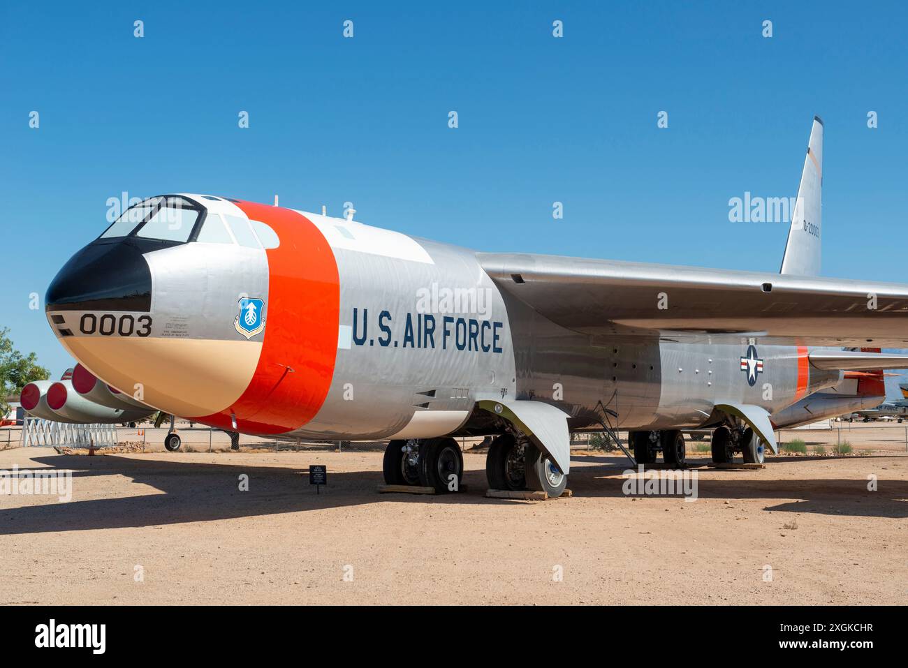 Boeing B52A Stratofortress SAC Bomberflugzeug aus dem Jahr 1952 im Pima Air & Space Museum in Tucson, AZ, USAUSA Stockfoto