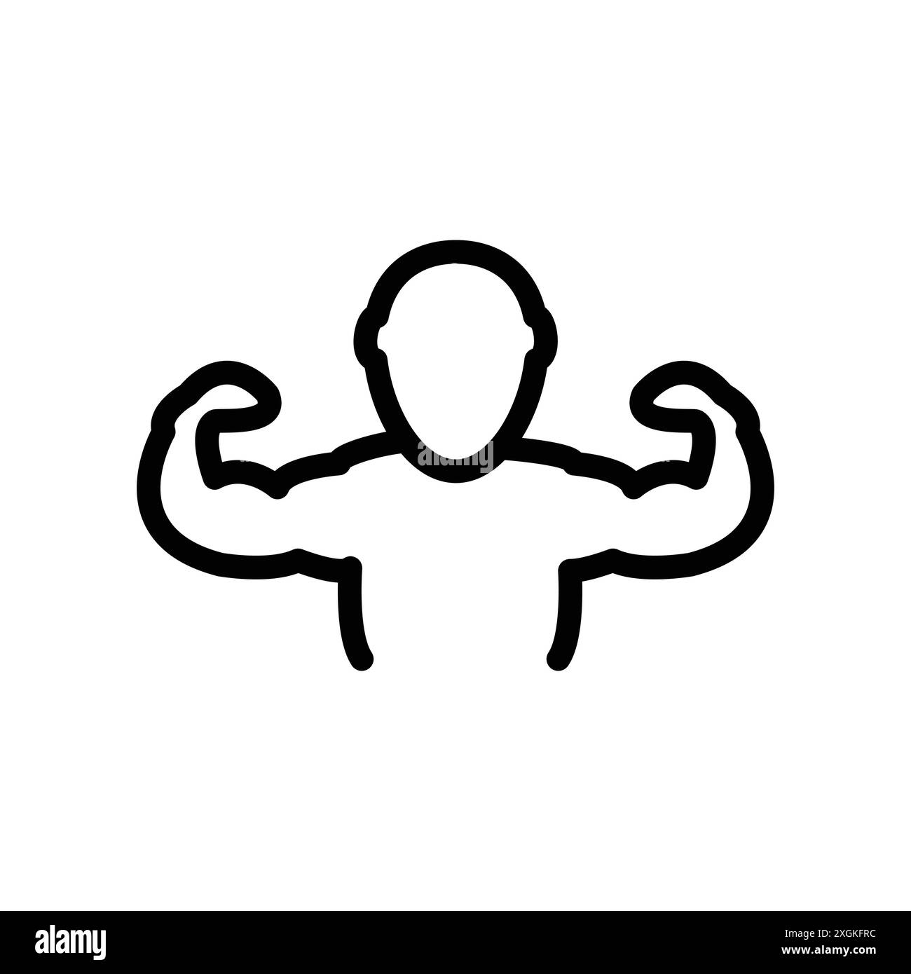 Konfidenzsymbol Logo-Vektorkontur in Schwarz-weiß Stock Vektor