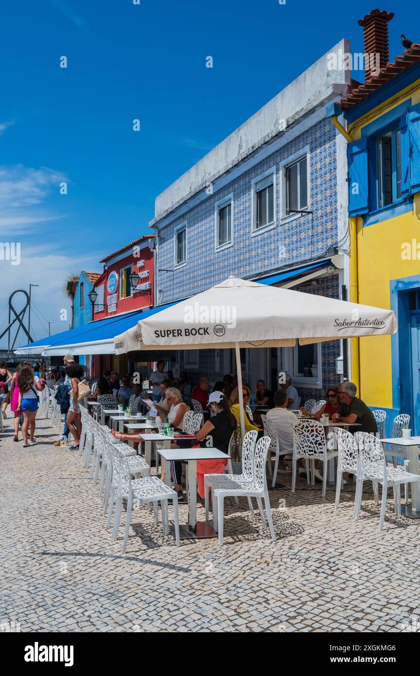 Straßen von Aveiro, Portugal Stockfoto