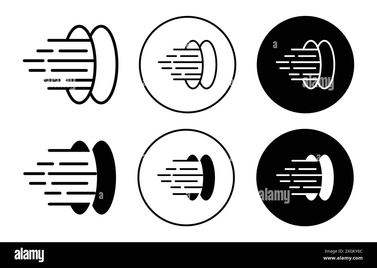 Teleport Symbol Logo Vektorumrandung in Schwarz-weiß Stock Vektor