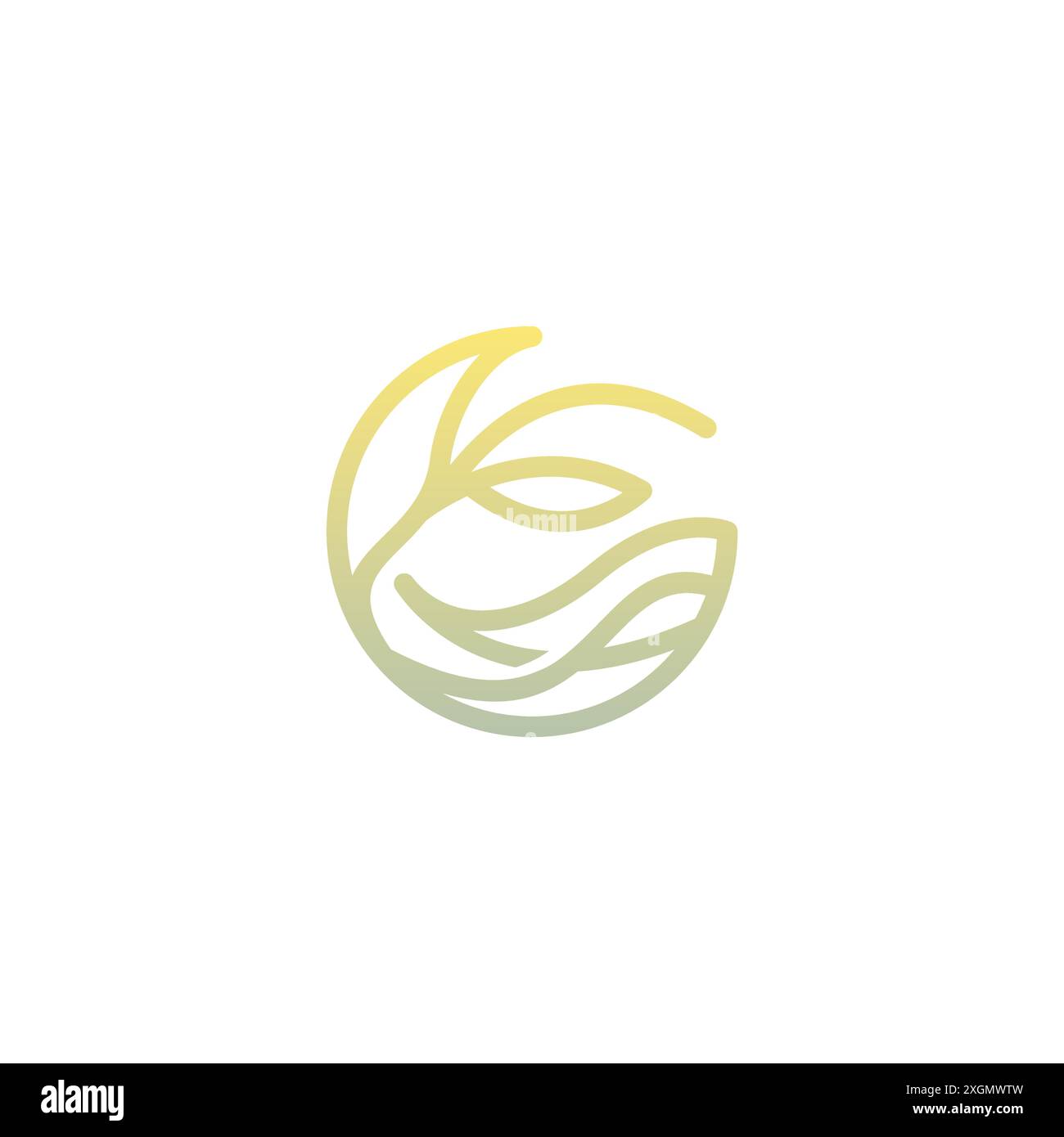 Organic Leaf Logo Vektor. Naturvektordesign Stock Vektor