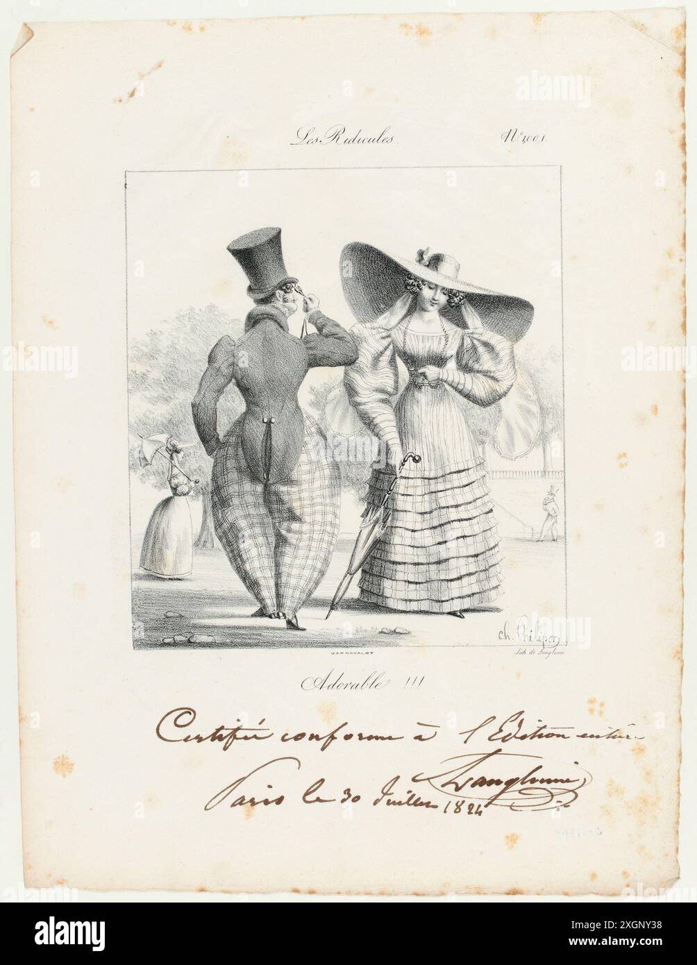 Philipon, Charles (Dessinateur-lithographe) | Langlumé, Pierre (Imprimeur-lithographe) Stockfoto