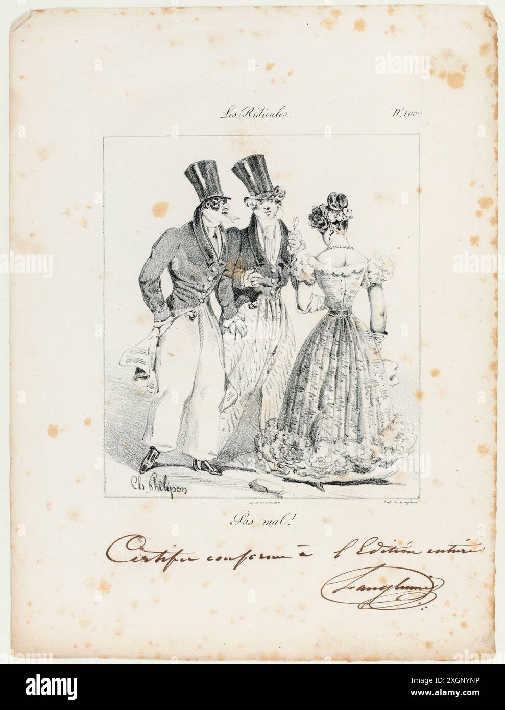Philipon, Charles (Dessinateur-lithographe) | Langlumé, Pierre (Imprimeur-lithographe) Stockfoto