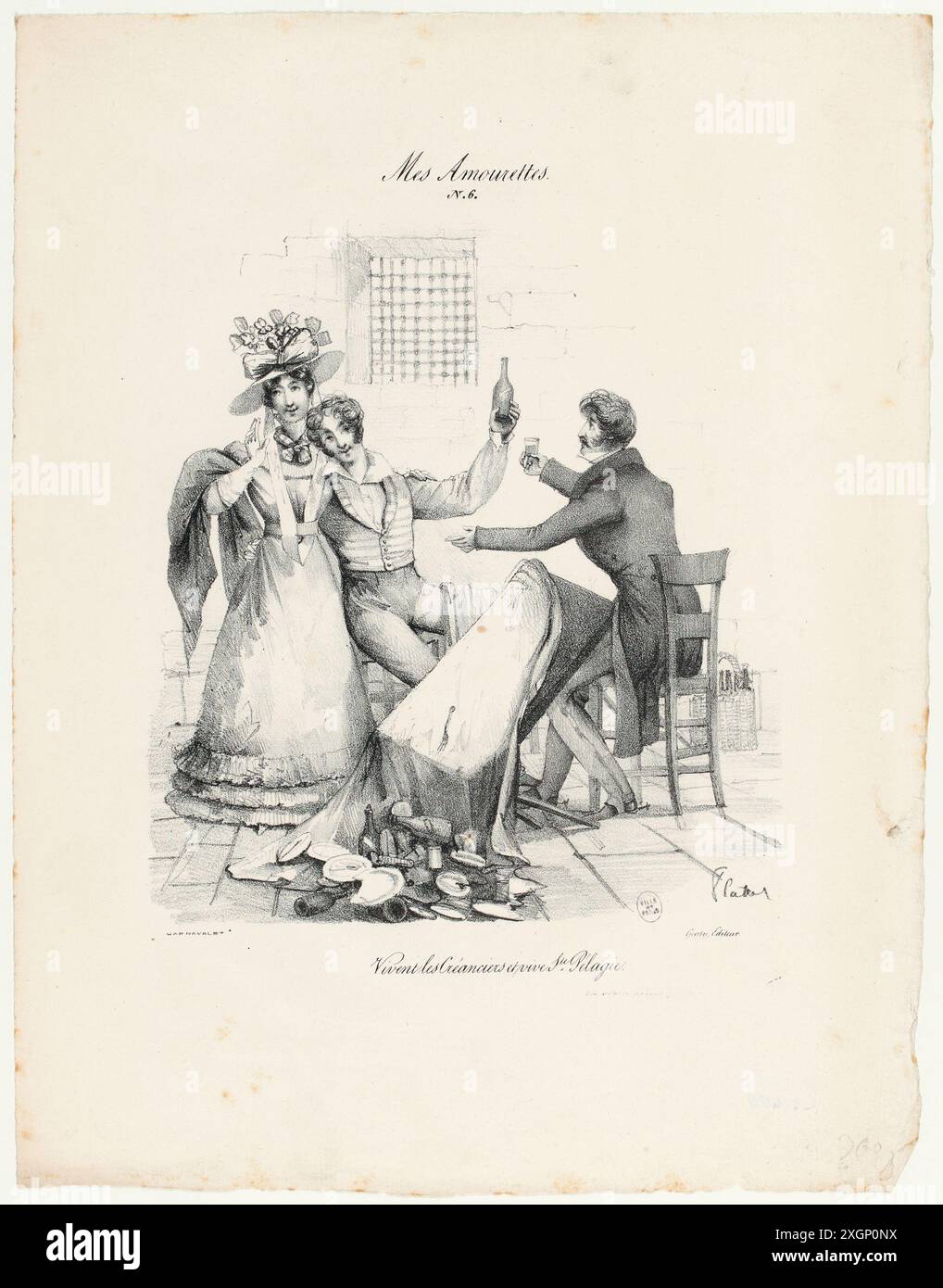 Plattel, Henri Daniel (Dessinateur-lithographe) | Chéyère ou Dechéyère, Alexandre (Imprimeur-lithographe) | Formentin, Joséphine Clémence (Redaktion) | Genty (Redaktion) Stockfoto