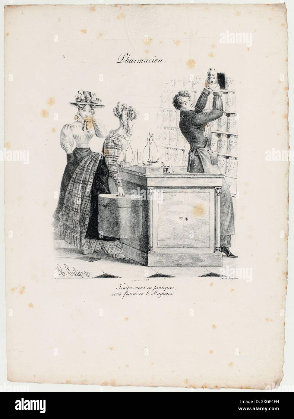 Philipon, Charles (Dessinateur-lithographe) | Langlumé, Pierre (Imprimeur-lithographe) Stockfoto