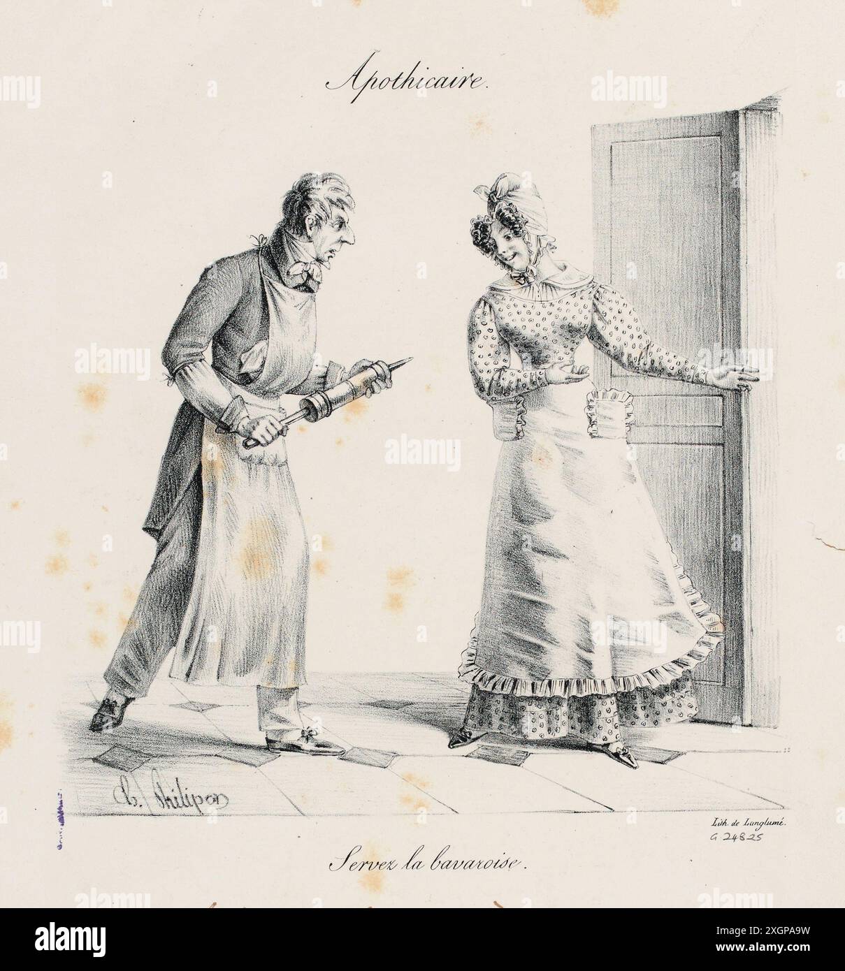 Philipon, Charles (Dessinateur-lithographe) | Langlumé, Pierre (Imprimeur-lithographe) Stockfoto