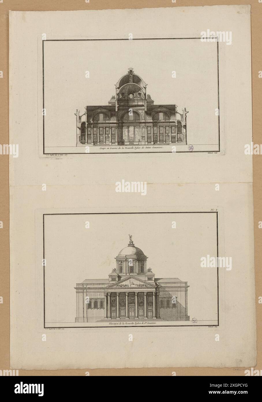 Bellicard, Jérôme-Charles Stockfoto