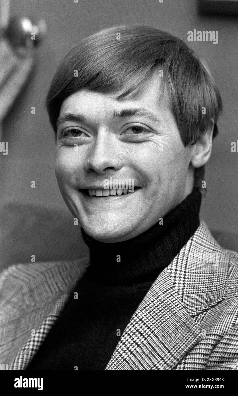 SIMON WARD britischer Bühnen- und Filmschauspieler in Stockholm 1972, um den Film Young Winston zu starten Stockfoto