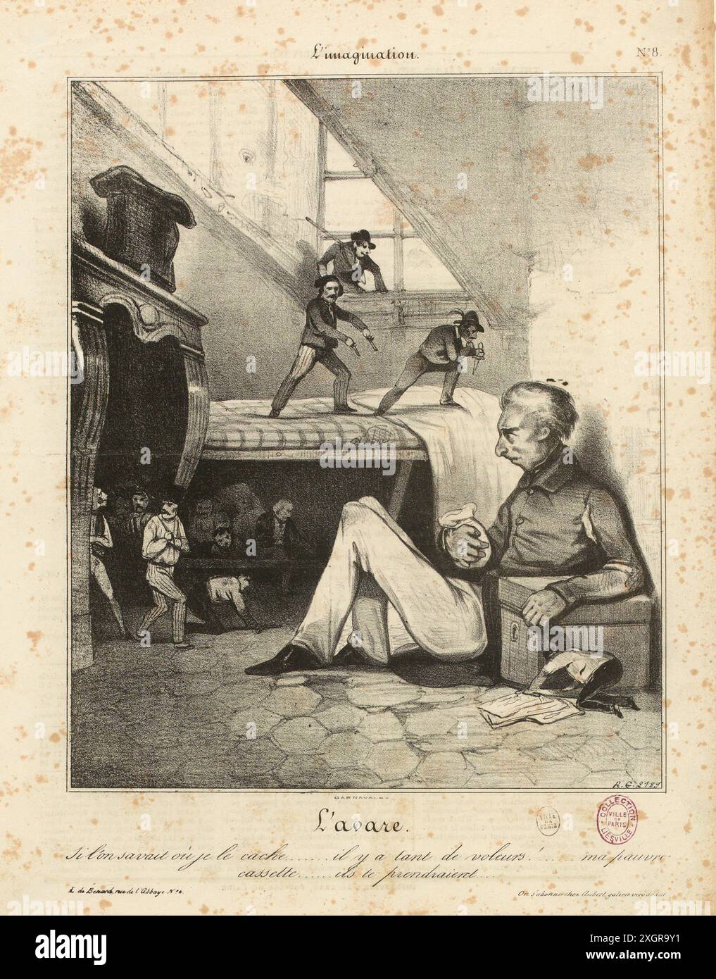 Daumier, Honoré (Dessinateur-lithographe)|Benard, Jean-Francois (Imprimeur-lithographe)|Aubert et Cie (Herausgeber) Stockfoto