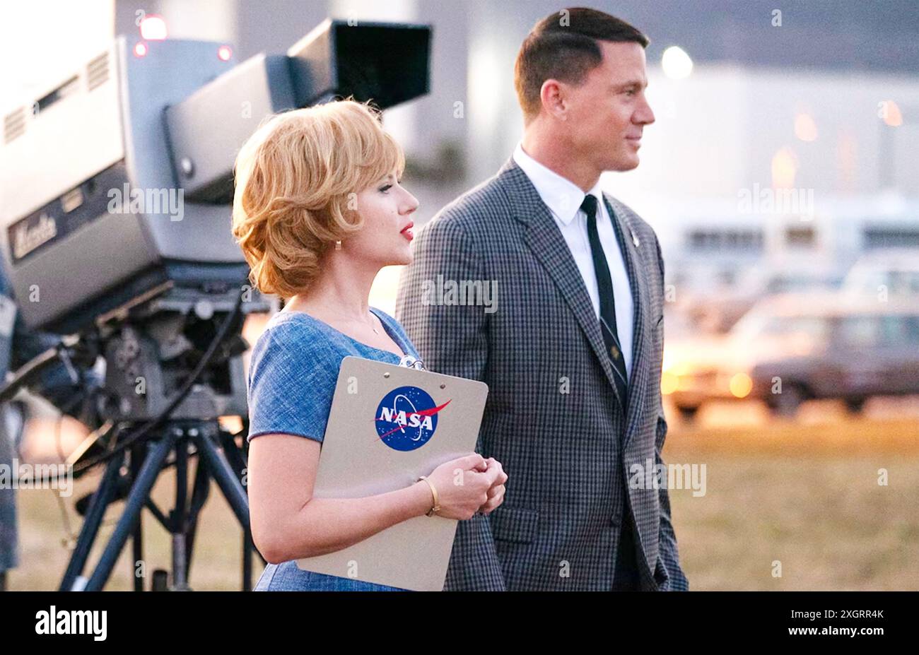 FLIEGEN SIE MICH ZUM MOND 2024 Columbia Pictures Film mit Scarlett Johansson und Channing Tatum Stockfoto