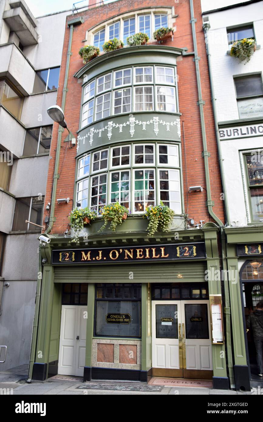 M.. J O'Neill Pub, gegründet 1920. Stockfoto