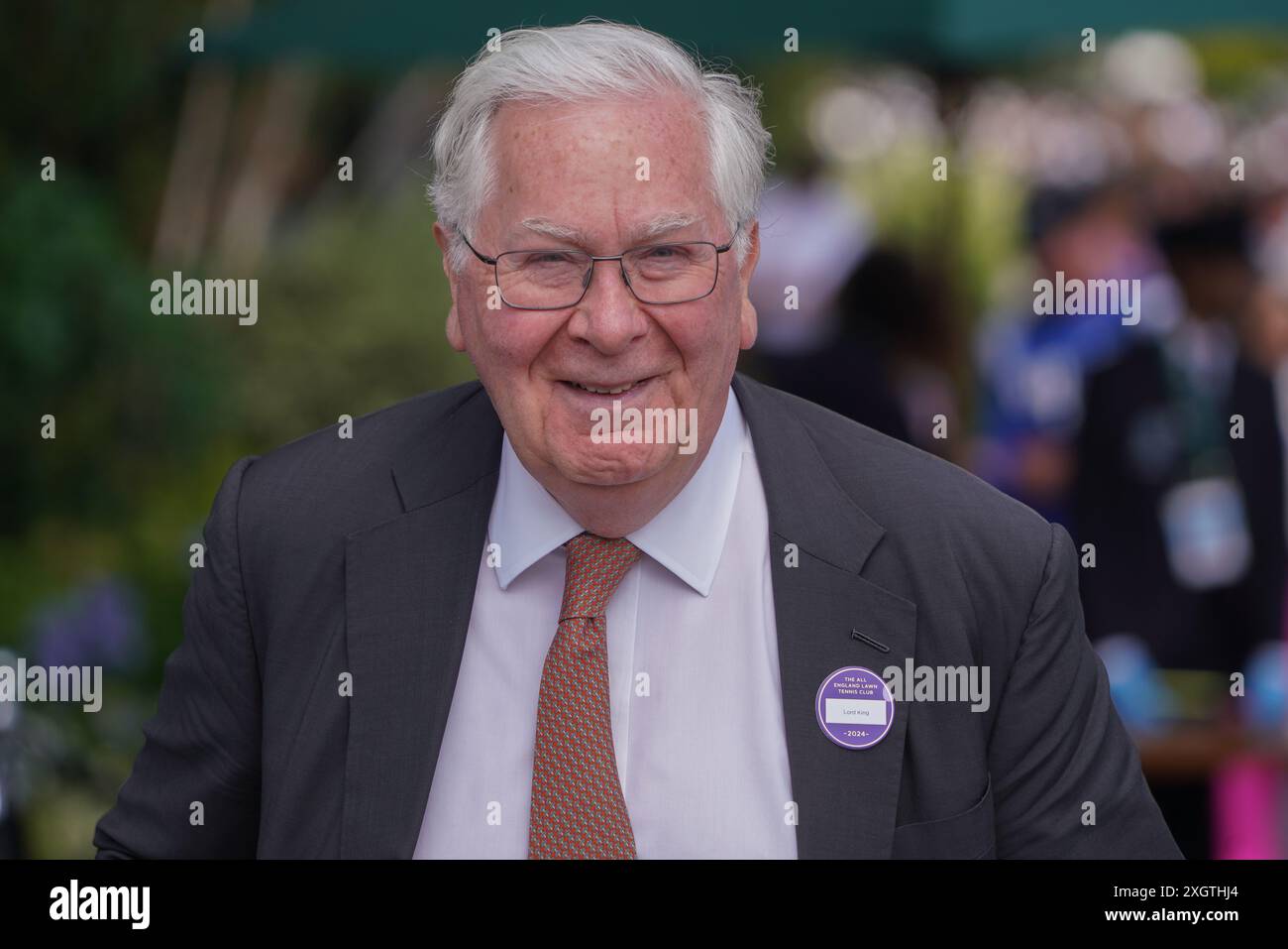 London, Großbritannien. 10 . Juli 2024 . Mervyn King, Baron King of Lothbury, der ab 2003-2013 Gouverneur der Bank of England war und am 10. Tag der Wimbledon Tennis Championships stattfand Credit: Amer Ghazzal/Alamy Live News Stockfoto