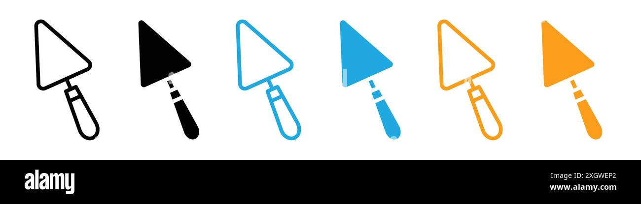 Kelle Icon Logo Zeichen Vektor Umriss in schwarz-weiß Farbe Stock Vektor