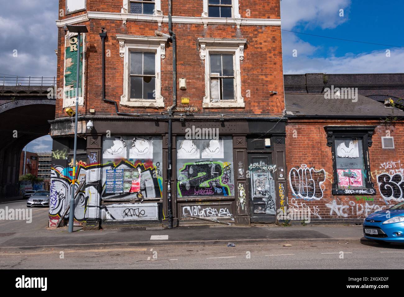 Urbane Szene in Digbeth, Birmingham, Großbritannien Stockfoto