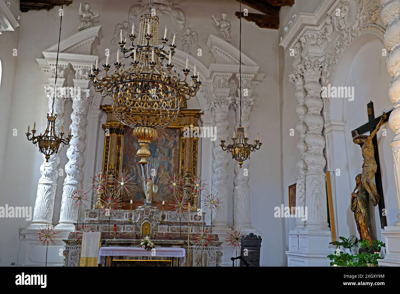 Kirche St. Katharina in Taormina Sizilien Italien Stockfoto