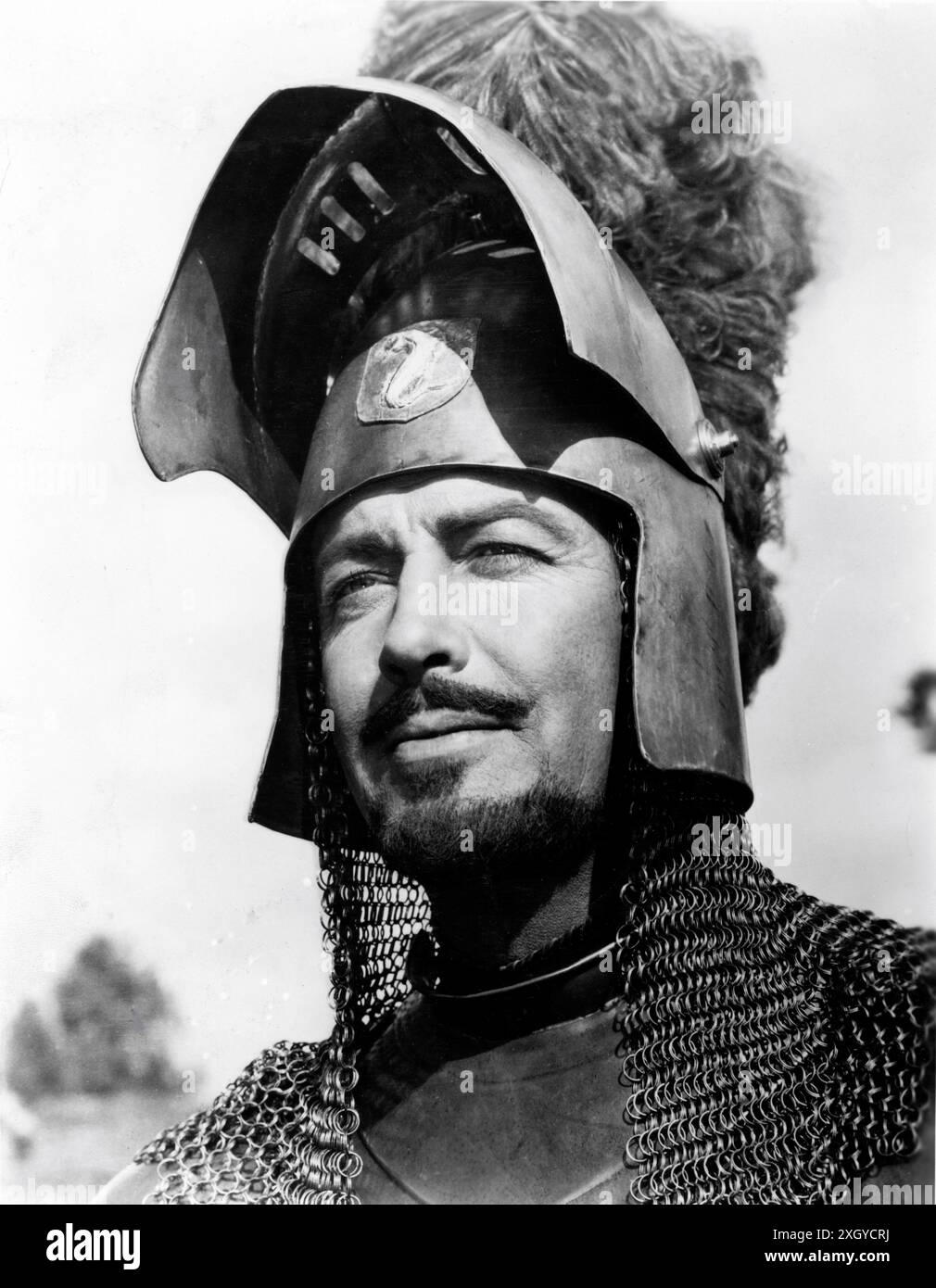 ROBERT TAYLOR als Lancelot in KNIGHTS OF THE ROUND TABLE 1953 Regisseur RICHARD THORPE nach Le Morte D'Arthur von Sir Thomas Malory Musik Miklos Rozsa Kostüme Roger K. Furse Metro Goldwyn Mayer (MGM) Stockfoto