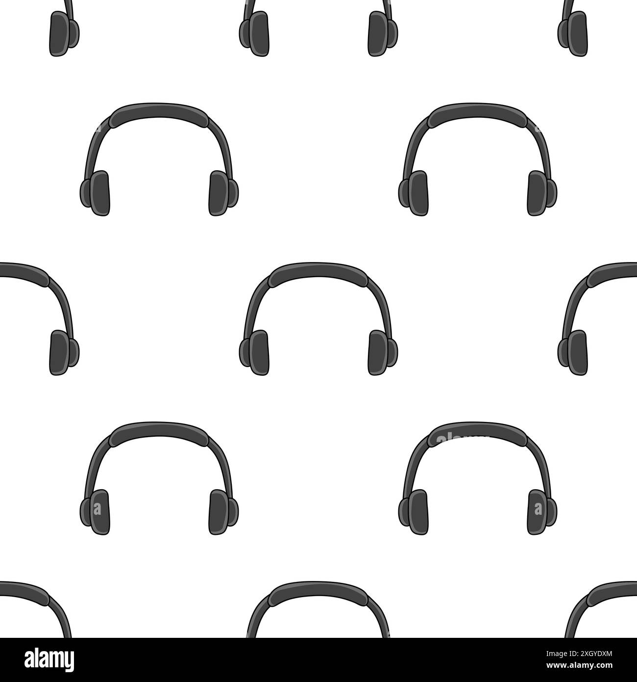 Farbiges Nahtmuster. Cartoon-Stil. Von Hand gezeichnet. Vektorgrafik isoliert auf weißem Hintergrund. Für Papier, Poster, Banner. Stock Vektor