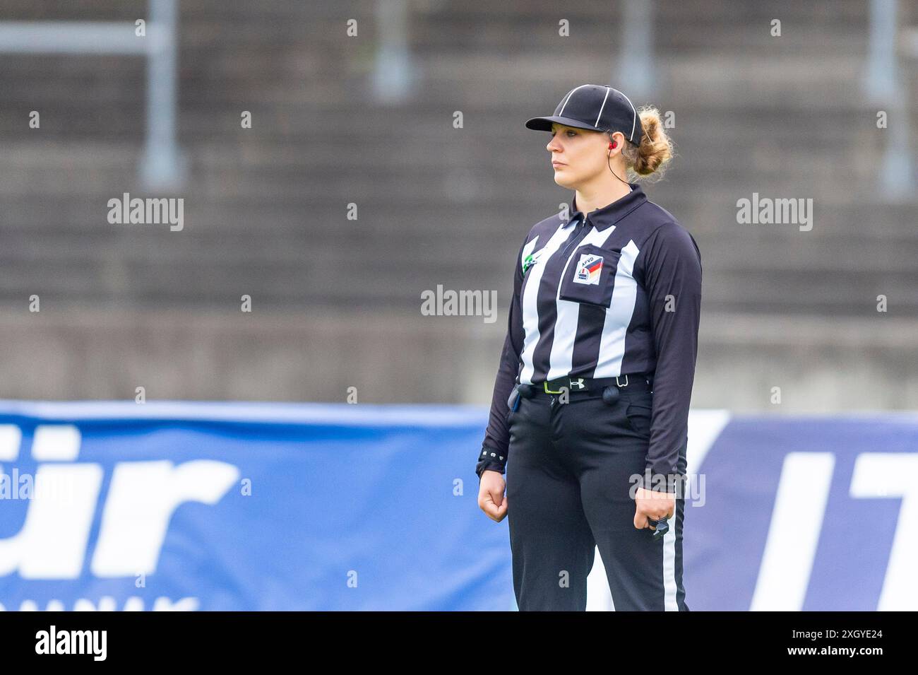 Conni Angermeier GER, Munich Cowboys vs Allgaeu Comets, American Football, GFL, Saison 2024, Woche 4, Nachholtermin, 07.07.2024, Foto: Eibner-Pressefoto/Florian Wolf Stockfoto