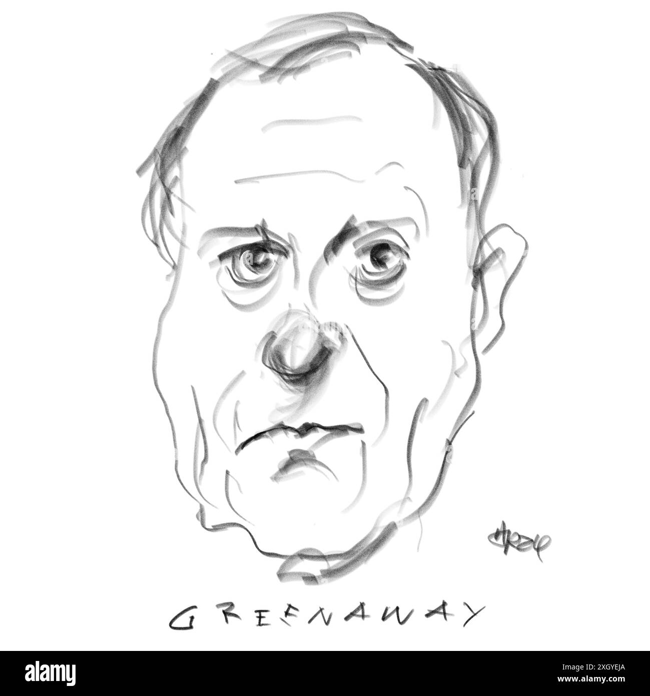 Porträt des Filmemachers Greenawy Stockfoto