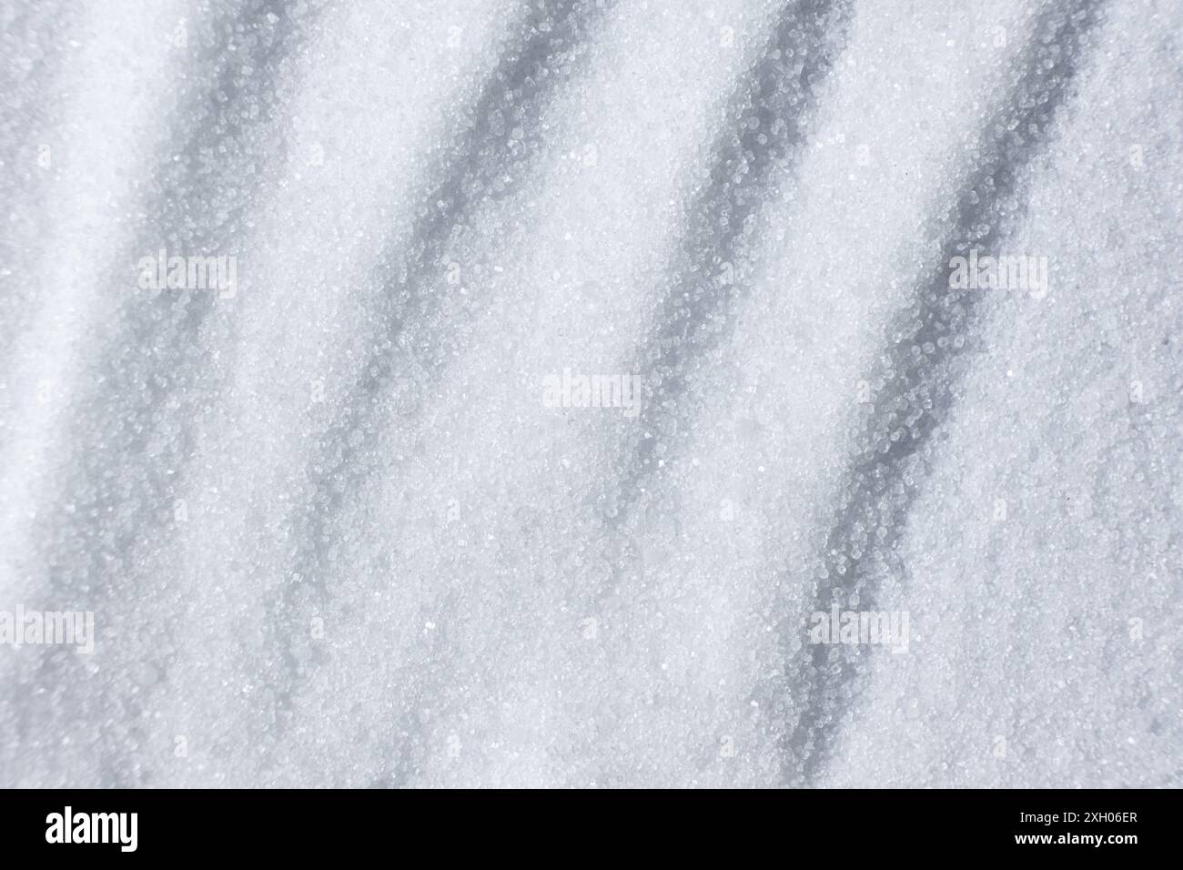 Abstrakte Weiße Graue Küche Rock Salz Hintergrund Makro Von Oben Ansicht. Stockfoto