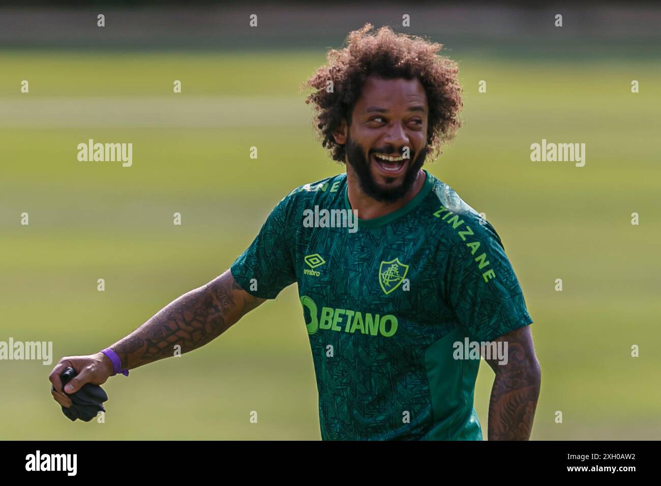 LIMA, PERU - 2. APRIL: Marcelo Vieira während des Fluminense Trainings in der Villa Deportiva Nacional. (Foto: Martín Fonseca) Stockfoto