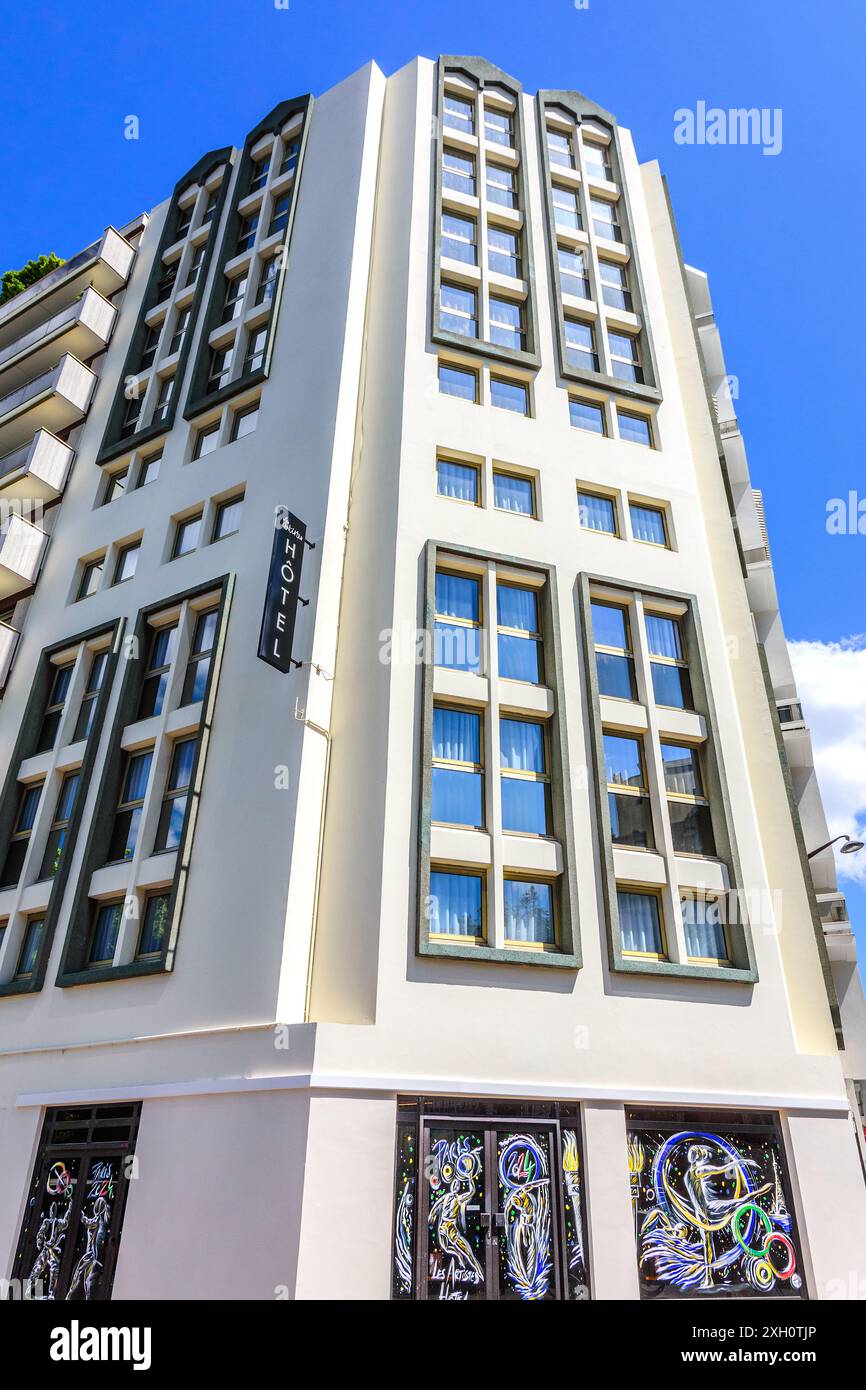 Hotel Les Artistes, ein 4-Sterne-Hotel am Boulevard Edgar Quinet, Montparnasse, Paris 75014, Frankreich Stockfoto