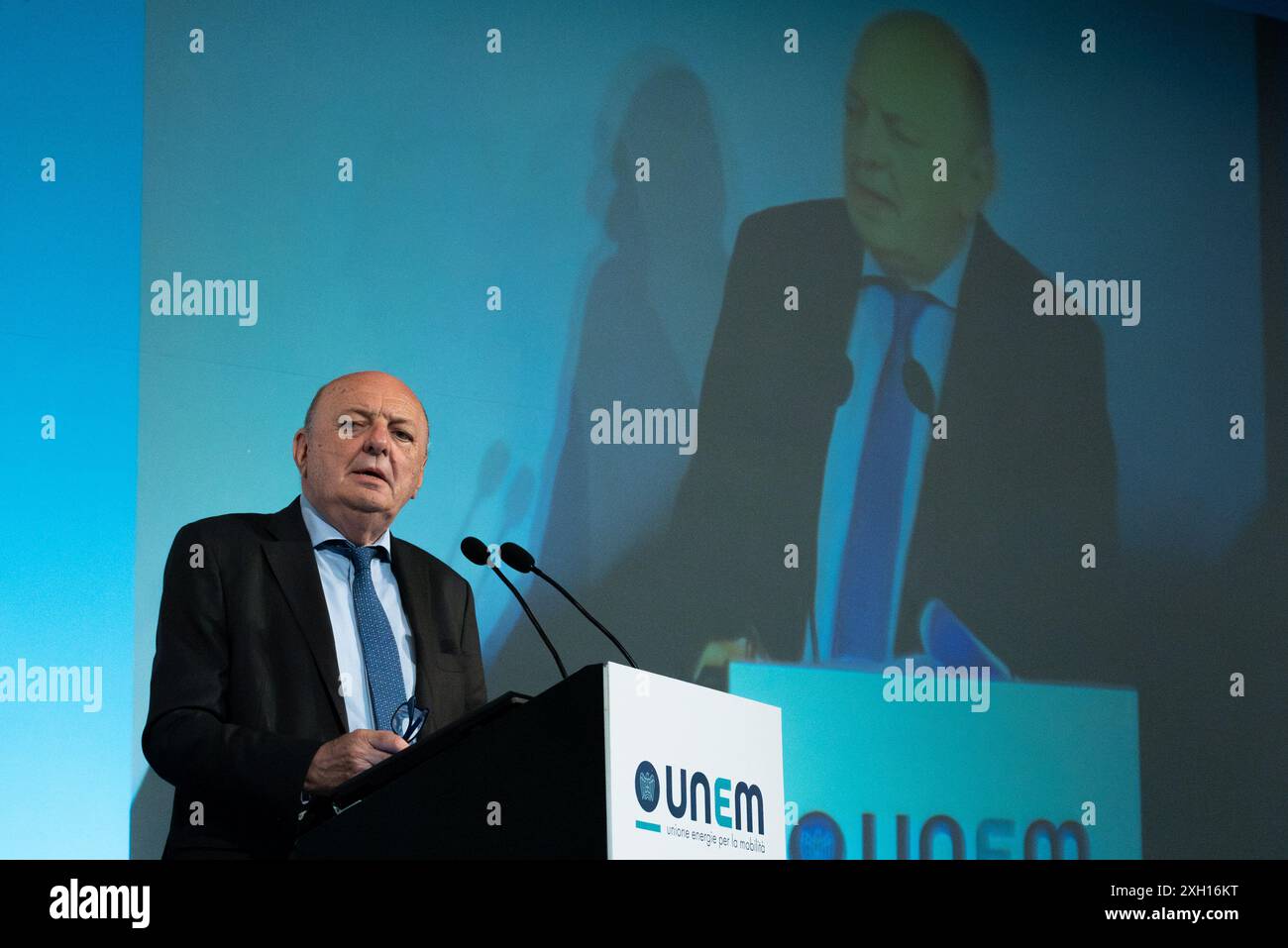 Rom, Italien. Im Foto Gilberto Pichetto Fratin (Minister für Umwelt und Energiesicherheit). NUR REDAKTIONELLE VERWENDUNG! NICHT FÜR KOMMERZIELLE ZWECKE! Stockfoto