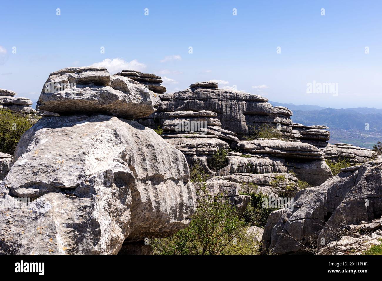 Nationalpark El Torcal de Antequera, Andalusien, Spanien Stockfoto