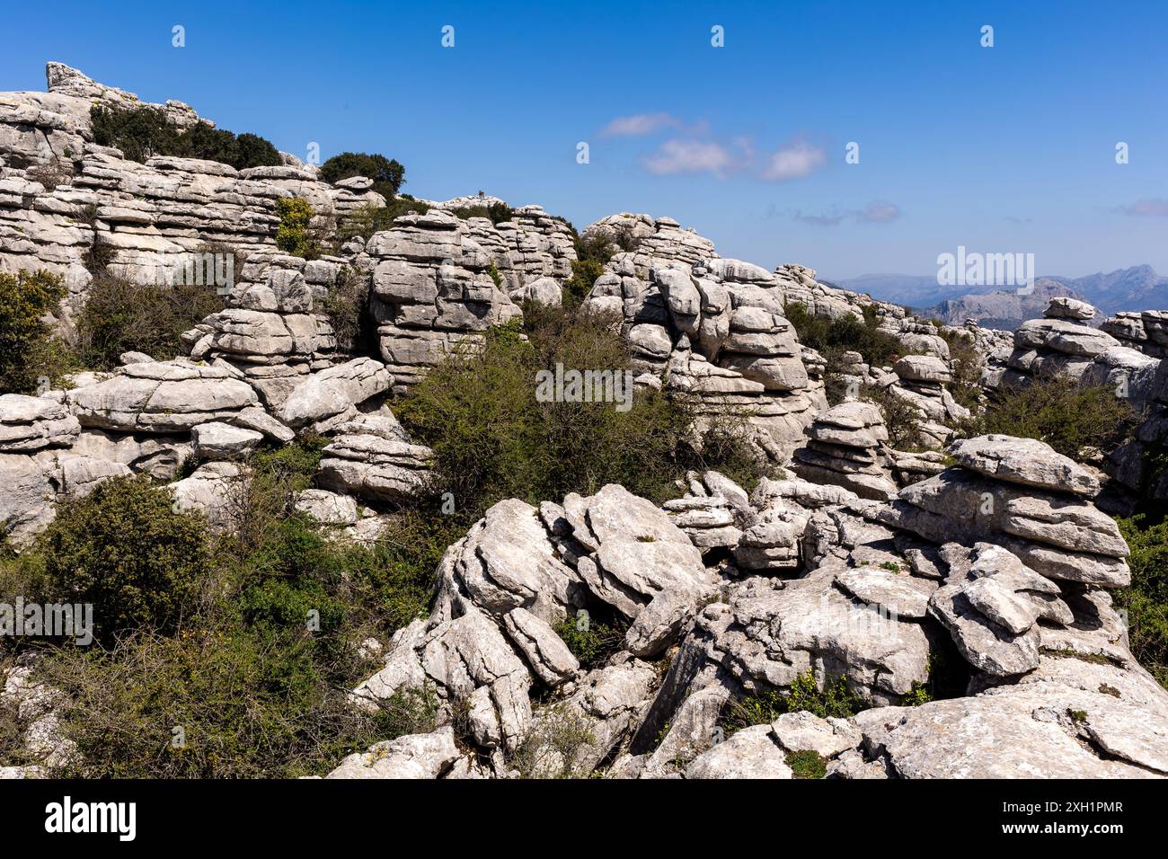 Nationalpark El Torcal de Antequera, Andalusien, Spanien Stockfoto
